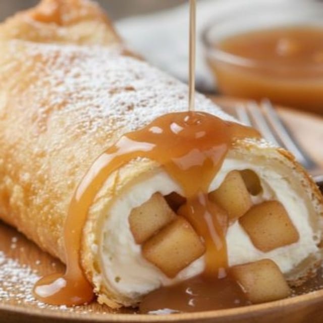 Fried Apple Cheese Cake.